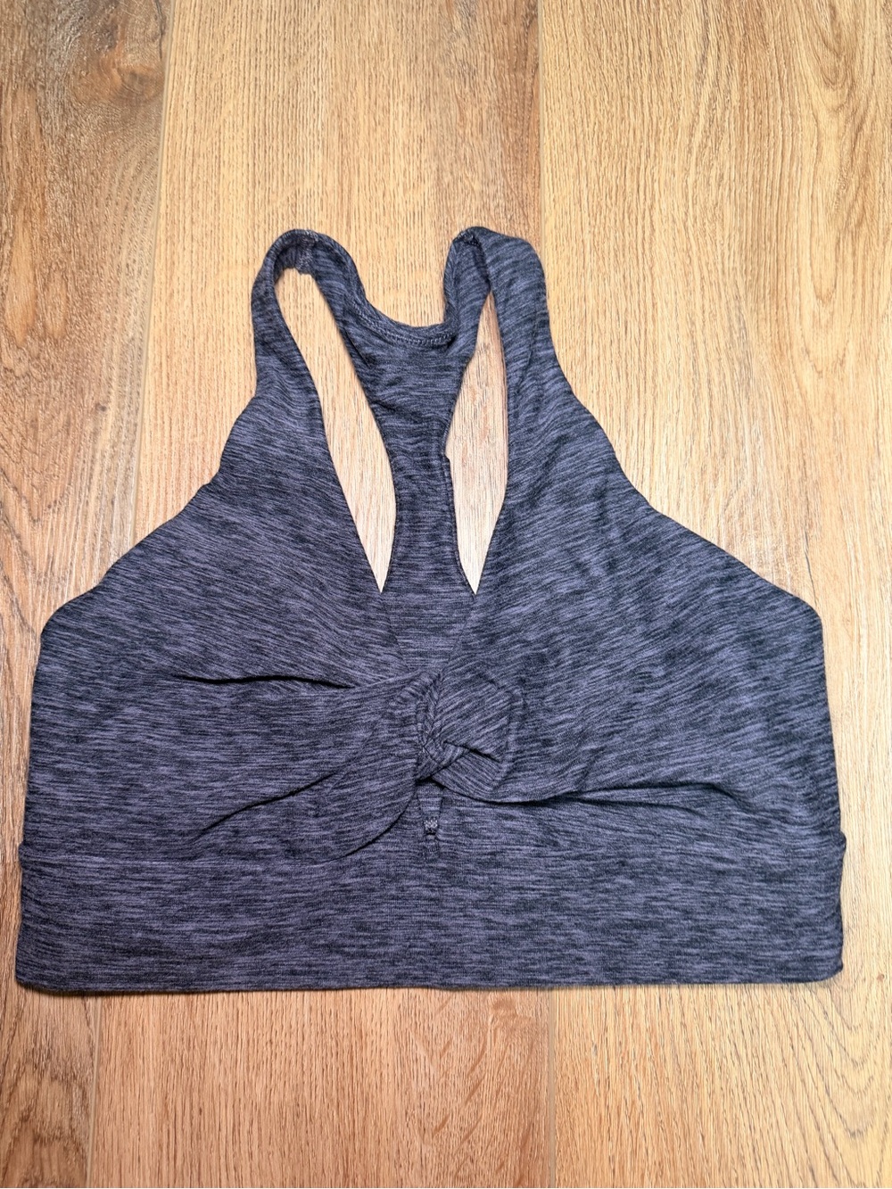 Victoria’s Secret Sport Twist Front Racerback Sports Bra Gray Medium Athleisure - Picture 6 of 10